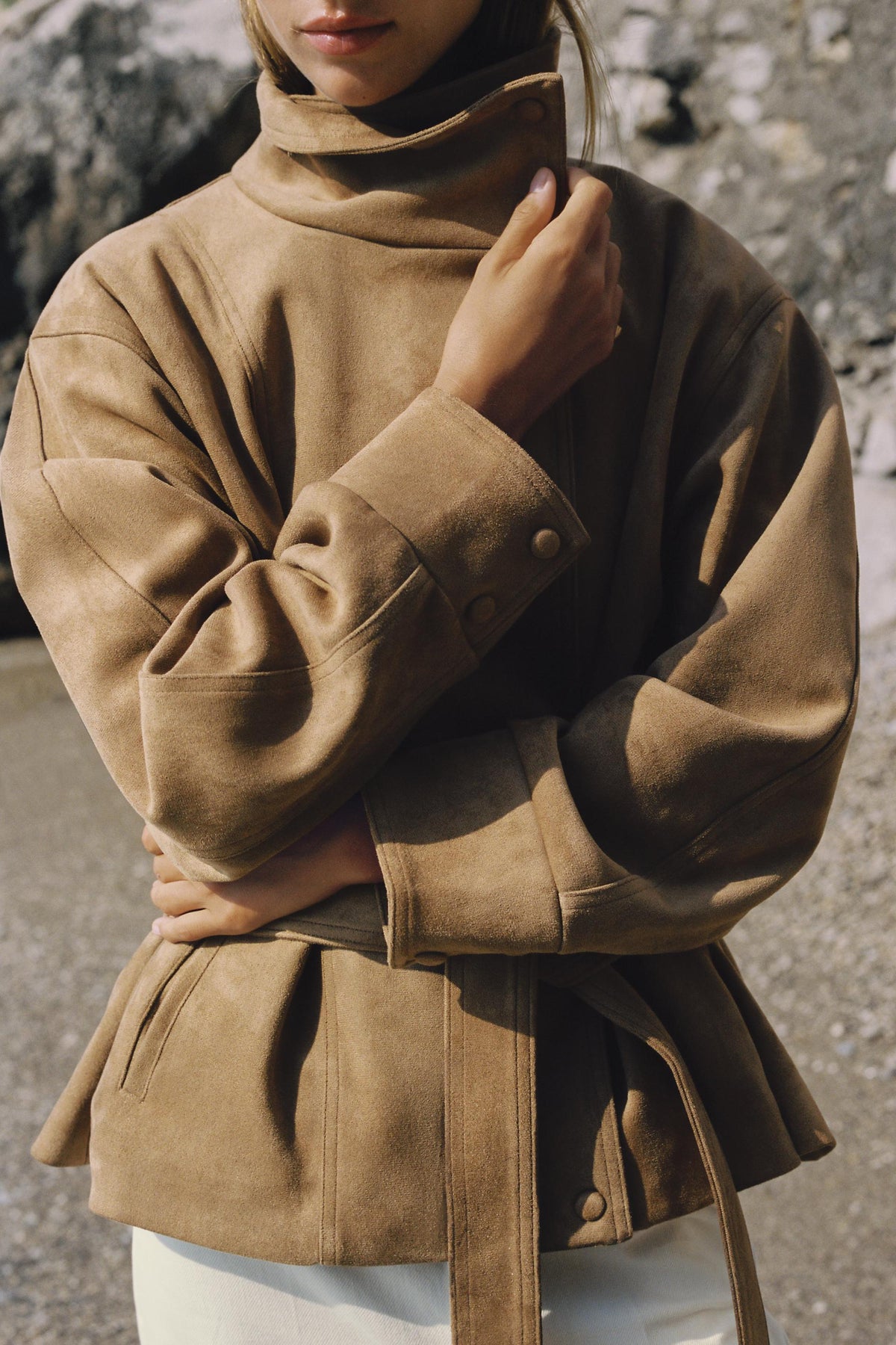 Jacke MILA in Dunkelcamel