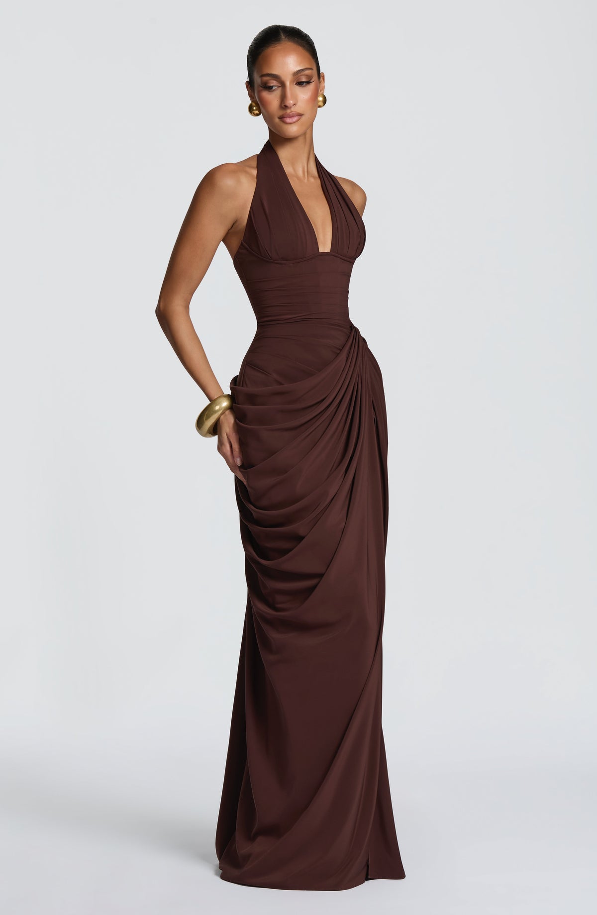 Kleid Helena Schokobraun