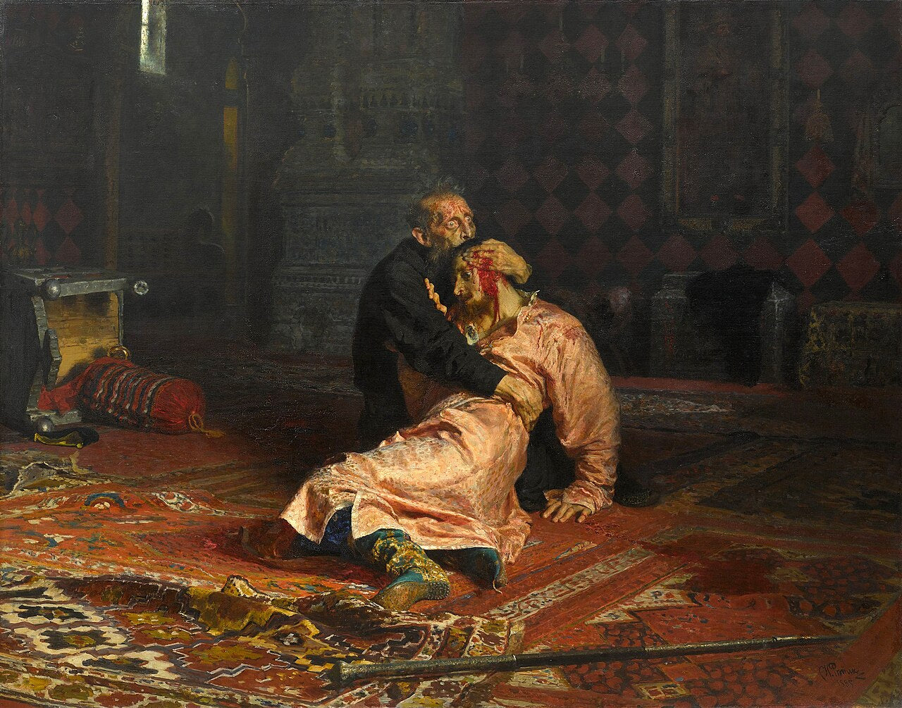 Ivan the Terrible and His Son by Ilya Repin