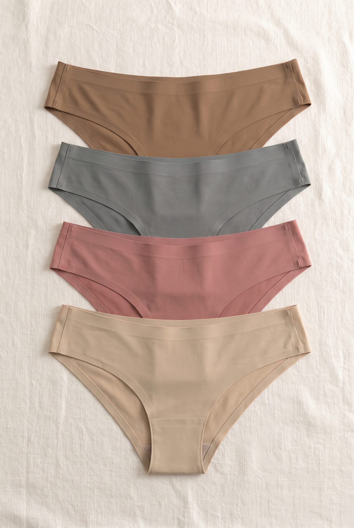 Slips SECRET, vier nahtlose Slips in vier Farben