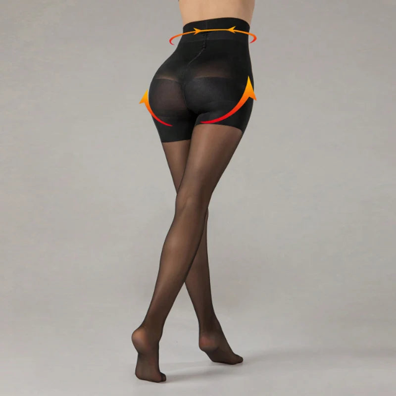 Strumpfhose TINA, schwarze Strumpfhose 40 den am Model