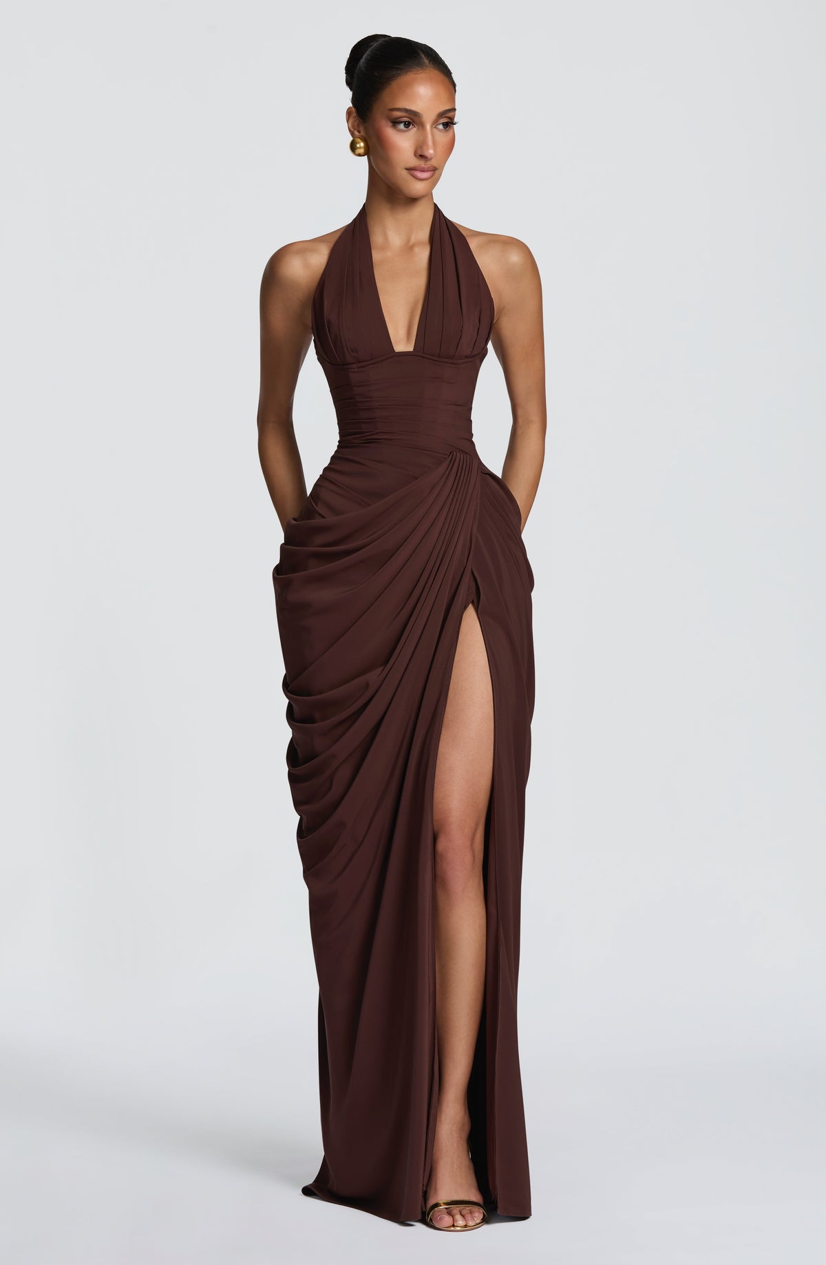 Kleid Helena Schokobraun