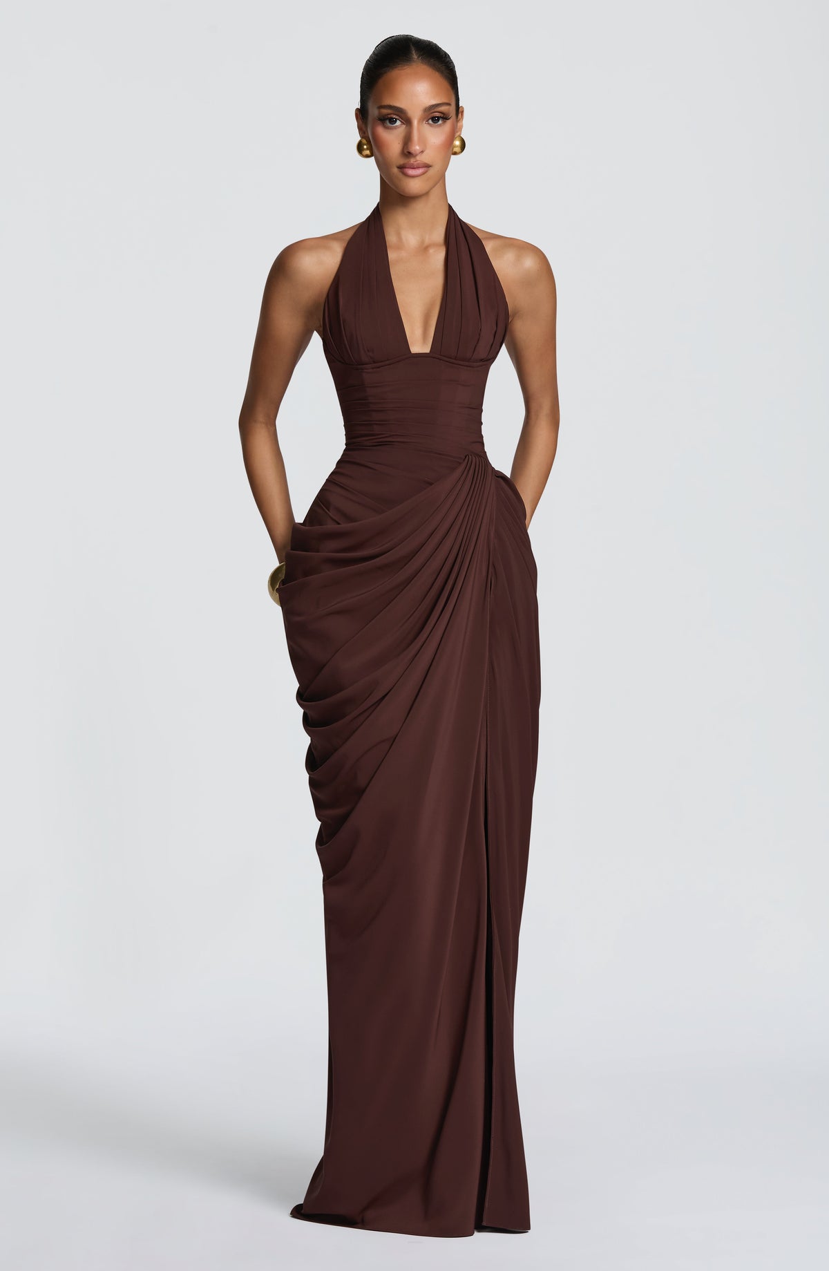 Kleid Helena Schokobraun
